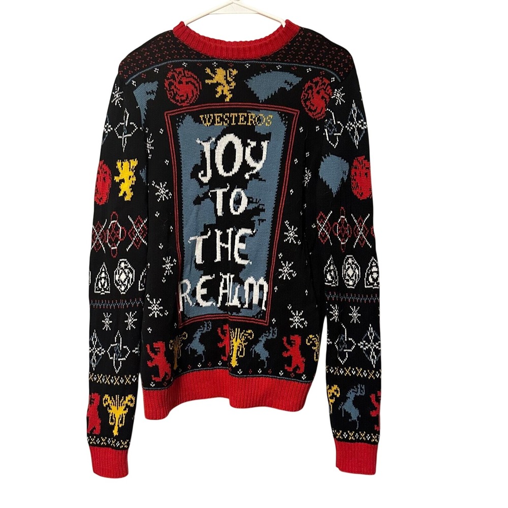 Game of Thrones GOT Holiday Christmas ugly tacky sweater Size Small HBO Novelty